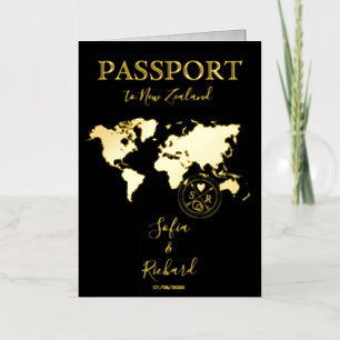 Destination Mariage Black Gold World Carte Passepo