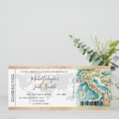 Destination Mariage Carte d'embarquement Italie (Debout devant)