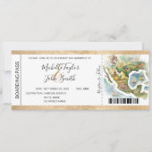 Destination Mariage Carte d'embarquement Mexique (Devant)