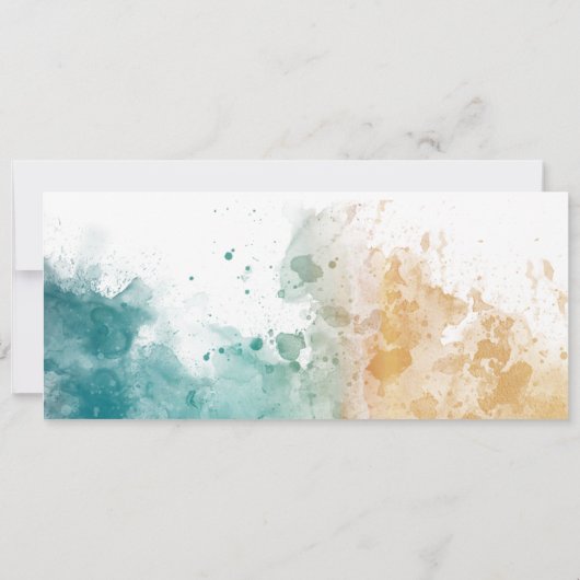 Destination Mariage Carte d'embarquement Plage Océ (Dos)