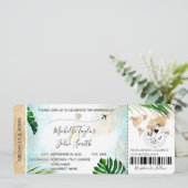 Destination Mariage Carte d'embarquement Plan Trop (Debout devant)