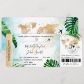 Destination Mariage Carte d'embarquement Plan Trop (Devant / Derrière)