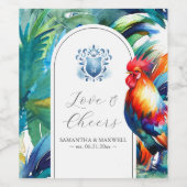 Destination Mariage Custom Wine Bottle Étiquettes (Étiquettes simples)