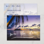 Destination Mariage Enregistrer Les Dates Cartes P (Devant / Derrière)