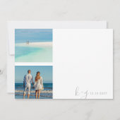 Destination Mariage Gold World Carte Mariage Photo (Dos)