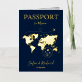 Destination Mariage Gold World Carte Passeport Mod (Recto)