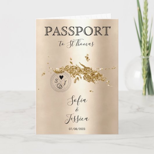 Destination Mariage Passeport Carte du monde St Th (Devant)