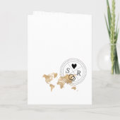 Destination mariage Passport Carte du monde Clevel (Dos)