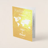 Destination mariage Passport Carte du monde JAMAIC (Devant)
