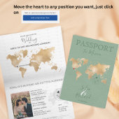 Destination Mariage Passport Carte du monde Mexiqu
