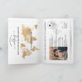Destination mariage Passport Carte du monde Punta (Intérieur)