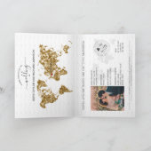 Destination Mariage Passport Gold Carte du monde B (Intérieur)