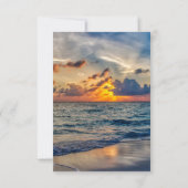 Destination Mariage Sunny Skies Mariage Carte RSVP (Dos)