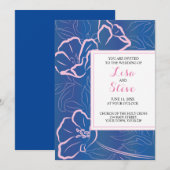 Destination Mariage Tropical Thème Invitation (Devant / Derrière)