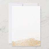 Destination Mariage World Map Gold Invitation (Dos)