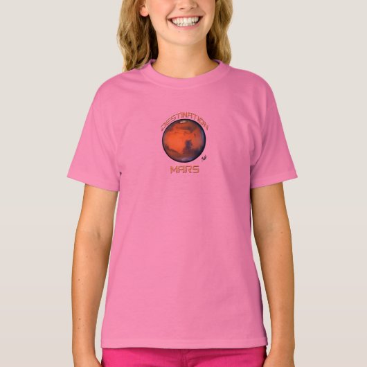 Destination Mars Babydoll T-Shirt Pour Filles (Devant)