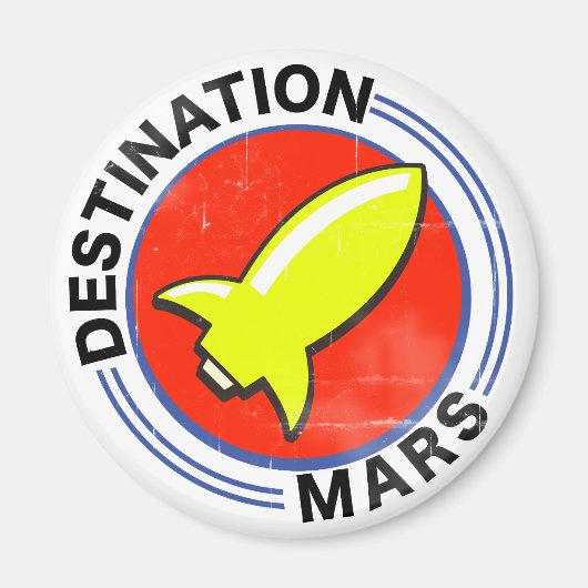 Destination Mars Magneet (Voorkant)