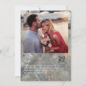 Destination plage Invitations de mariage été (Dos)