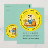 destination plaisante et ensoleillée invitation de (Devant / Derrière)