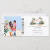 Destination tropicale | Carte d'embarquement Enreg (Devant)