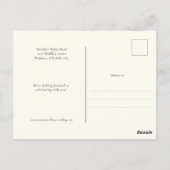 Destination tropicale Enregistrer la carte de post (Dos)