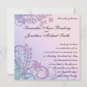 Destination tropicale faire-part de mariage (Dos)