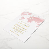 Destination Voyage Mariage Foil Invitation (Rotation)