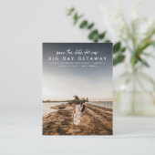 Destination Wedding Bewaar de datum Aankondigingskaart (Staand voorkant)