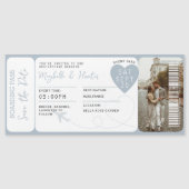  Destination Wedding Boarding Pass Plane Ticket  (Voorkant)