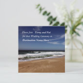 Destination Wedding Ceremony Kaart (Staand voorkant)