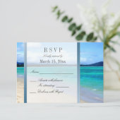 Destination Wedding DIY RSVP Kaartje (Staand voorkant)