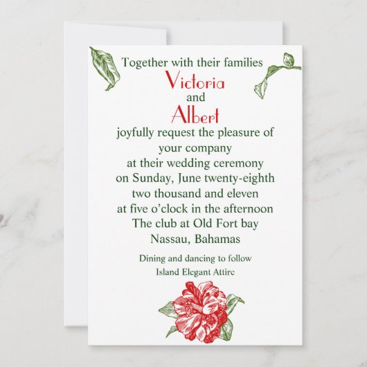 Destination Wedding Invitation (Devant)
