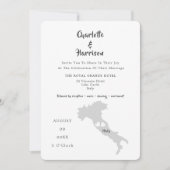 Destination Wedding Italy Foto Uitnodiging (Voorkant)
