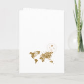 Destination Wedding Passport Wereldkaart QR-code (Achterkant)