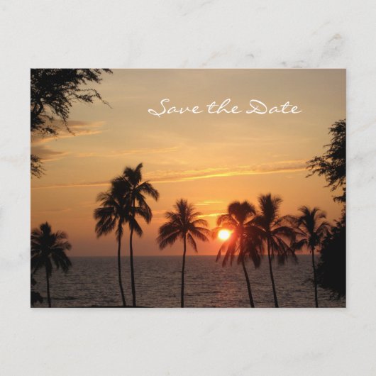 Destination Wedding Save the Date, Mauna Kea Aankondigingskaart (Voorkant)