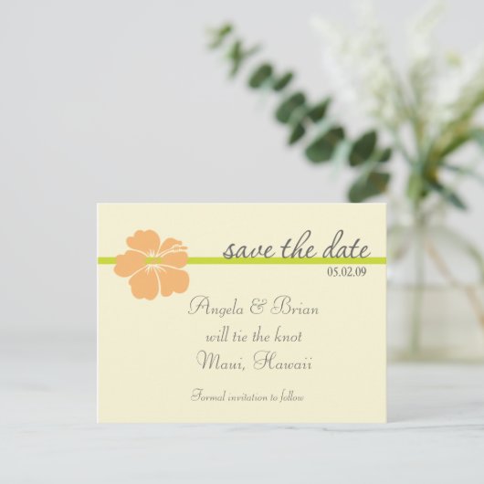 Destination Wedding Save the Date SJABLOON (Staand voorkant)