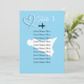 Destination Wedding Sicilië Kaart Tabel Plan Kaart (Staand voorkant)