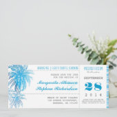 Destination Wedding Sla de datum tickets Pass op Save The Date (Staand voorkant)