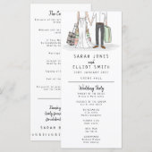 Destination Wedding Suitcases Flat Program Programma (Voorkant / Achterkant)