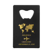 Destination Wedding World Passport Black Gold (Dos)