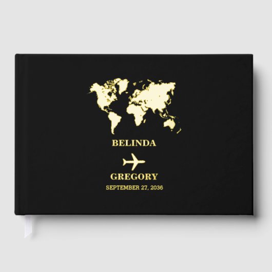Destination Wedding World Passport Black Gold (Recto)