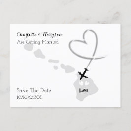 Destination Weddings Hawaii Save the Date Aankondigingskaart