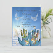 destination worldmap saint mariage invitation (Debout devant)