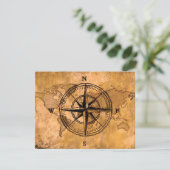 Destinations - Compass Rose et carte du monde (Debout devant)