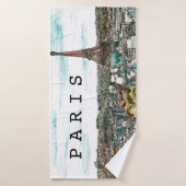 Destinations | Tour Eiffel Vintage à Paris (Serviette de bain)