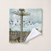 Destinations | Watercolor European Swing Ride (Gant de toilette)