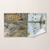 Destinations | Watercolor European Swing Ride (Serviette à main)