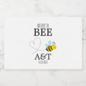 Destiné À Être Monogramme Mini Étiquette bouteille (Étiquettes simples)