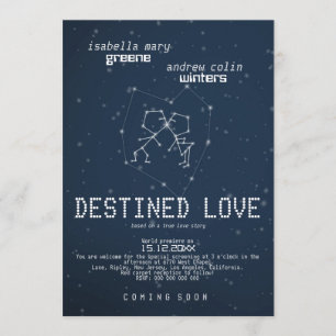 Destiné à l'amour - Invitation d'affiches de films