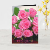 DESTINÉE ! Carte de vœux (Fleur jaune)